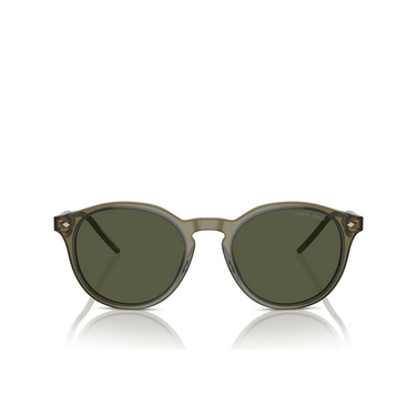 Gafas de sol Giorgio Armani AR8211 607452 transparent green - Vista delantera
