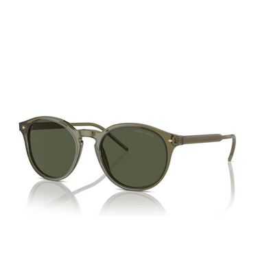Gafas de sol Giorgio Armani AR8211 607452 transparent green - Vista tres cuartos