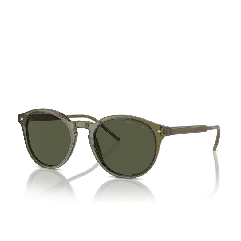 Giorgio Armani AR8211 Sunglasses 607452 transparent green - 2/4