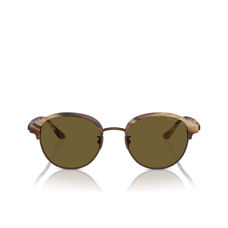 Giorgio Armani AR8215 Sunglasses 606573 matte brown horn - 1/4