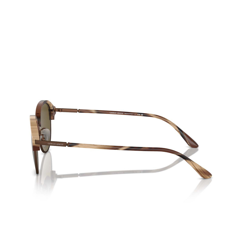 Giorgio Armani AR8215 Sunglasses 606573 matte brown horn - 3/4