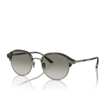 Giorgio Armani AR8215 Sonnenbrillen 60668E matte green horn - Dreiviertelansicht