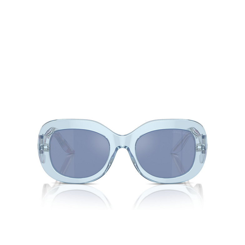 Lunettes de soleil Giorgio Armani AR8217 61521U transparent light blue - 1/4