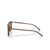 Giorgio Armani AR8218 Sunglasses 6167M4 matte striped brown - product thumbnail 3/4