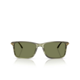 Giorgio Armani AR8218 Sunglasses 61682A matte striped green