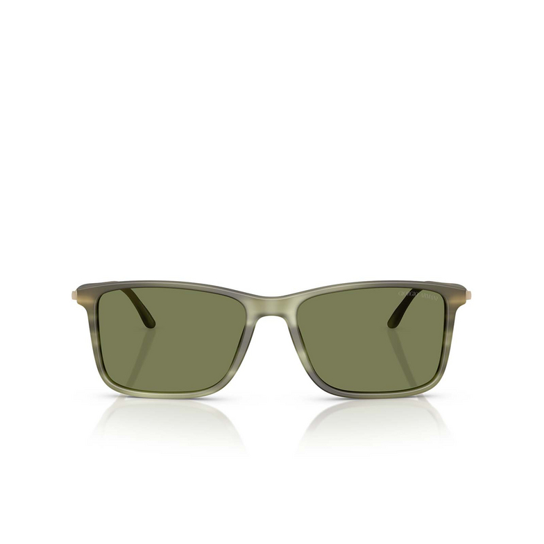 Giorgio Armani AR8218 Sunglasses 61682A matte striped green - 1/4