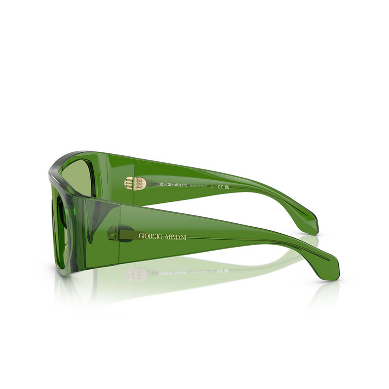 Gafas de sol Giorgio Armani AR8222U 6191/2 transparent green - 3/4