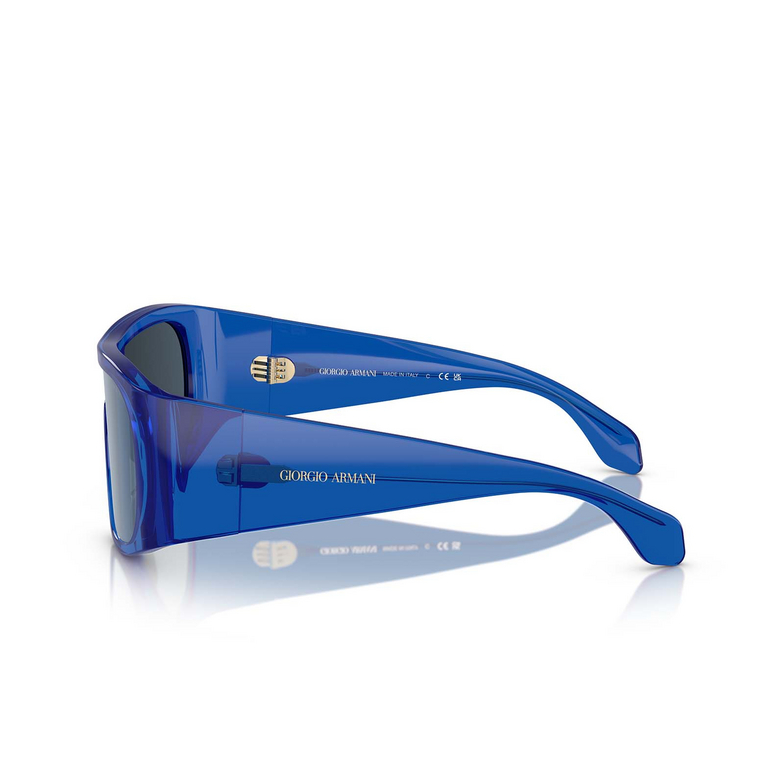 Occhiali da sole Giorgio Armani AR8222U 619255 transparent blue - 3/4