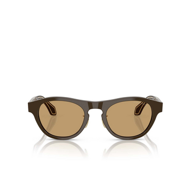 Lunettes de soleil Giorgio Armani AR8225 619473 solid dark brown - Vue de face