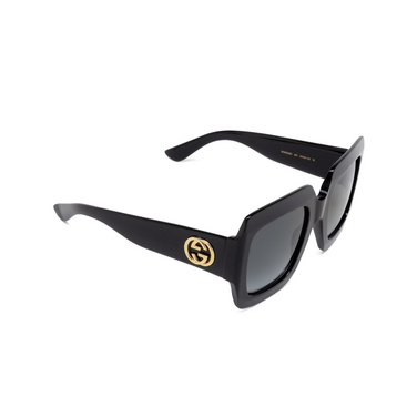 Gucci GG0053SN Sunglasses 001 black - three-quarters view