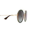 Lunettes de soleil Gucci GG0061S 003 gold - Vignette du produit 3/4