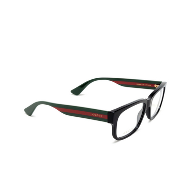 Gucci GG0343O Eyeglasses 007 black - three-quarters view