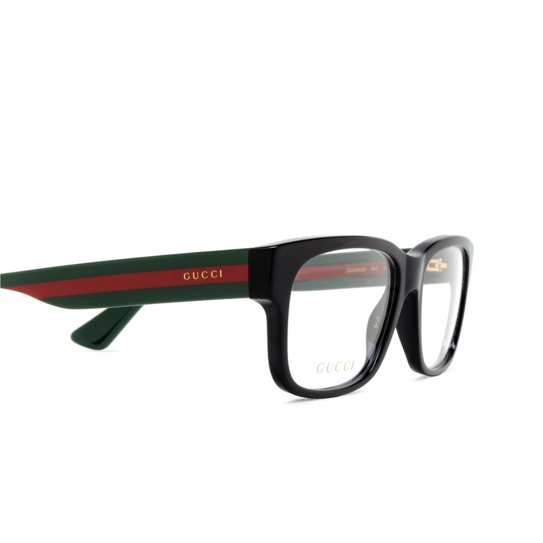 Gucci GG0343O Eyeglasses 007 black - 3/4