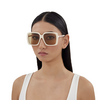 Gucci GG0567SAN Sunglasses 006 ivory - product thumbnail 5/5