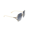 Gafas de sol Gucci GG0646S 001 gold - Miniatura del producto 2/4