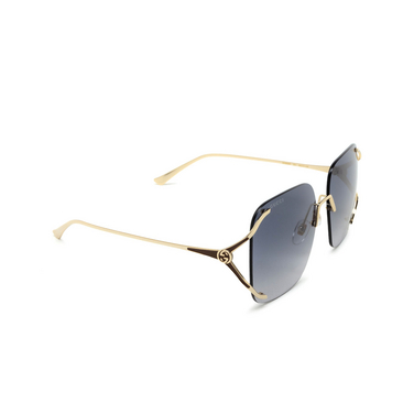 Gafas de sol Gucci GG0646S 001 gold - Vista tres cuartos