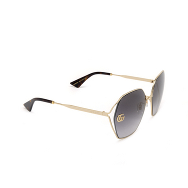 Gucci GG0818SA Sunglasses 005 gold - three-quarters view