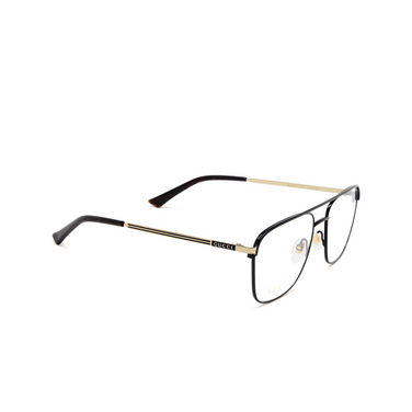 Gucci GG0833O Korrektionsbrillen 001 black - Dreiviertelansicht