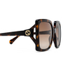 Gafas de sol Gucci GG0876S 002 havana - Miniatura del producto 3/4
