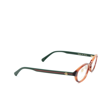 Gucci GG0930OJ Korrektionsbrillen 002 havana - Dreiviertelansicht