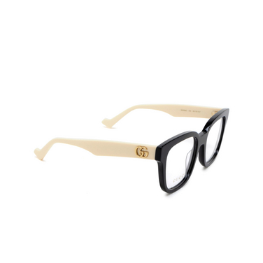 Gucci GG0958O Korrektionsbrillen 002 black - Dreiviertelansicht