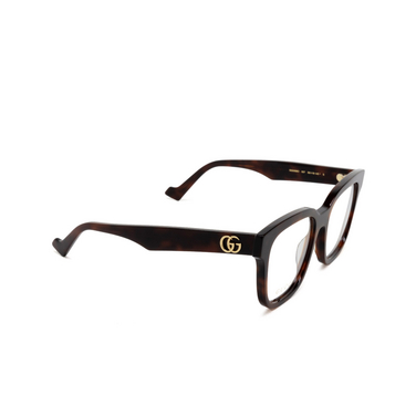 Gucci GG0958O Korrektionsbrillen 007 havana - Dreiviertelansicht