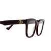 Gucci GG0958O Korrektionsbrillen 007 havana - Produkt-Miniaturansicht 3/4