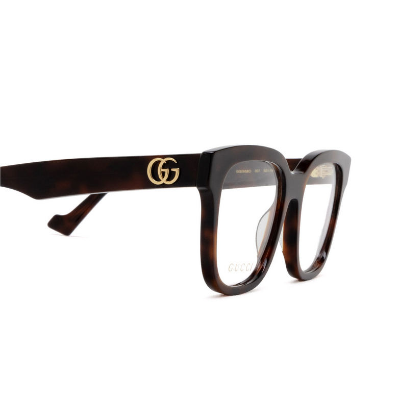 Gucci GG0958O Eyeglasses 007 havana - 3/4