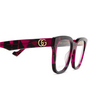 Lunettes de vue Gucci GG0958O 010 havana - Vignette du produit 3/4