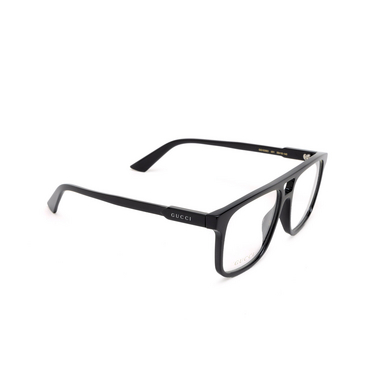 Gucci GG1035O Korrektionsbrillen 001 black - Dreiviertelansicht