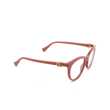 Gucci GG1074O Korrektionsbrillen 006 rose - Dreiviertelansicht