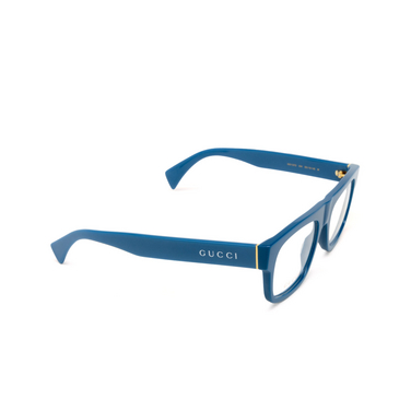 Gucci GG1137O Korrektionsbrillen 004 blue - Dreiviertelansicht