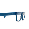 Gucci GG1137O Korrektionsbrillen 004 blue - Produkt-Miniaturansicht 3/4