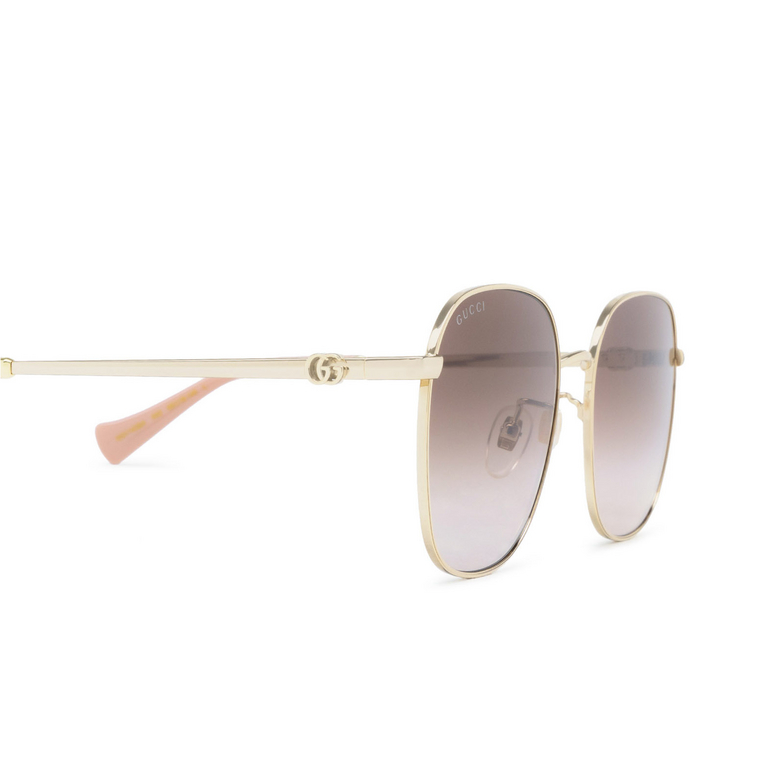 Lunettes de soleil Gucci GG1142SA 002 gold - 3/4