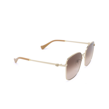 Gucci GG1146SK Sunglasses 002 gold - three-quarters view