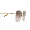 Gafas de sol Gucci GG1146SK 002 gold - Miniatura del producto 3/4