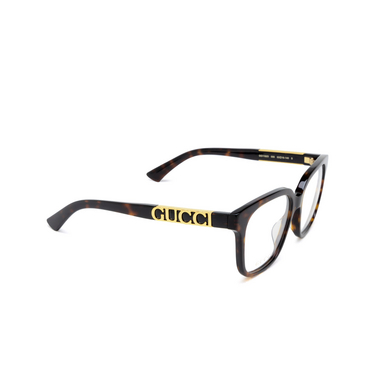 Gucci GG1192O Korrektionsbrillen 005 havana - Dreiviertelansicht