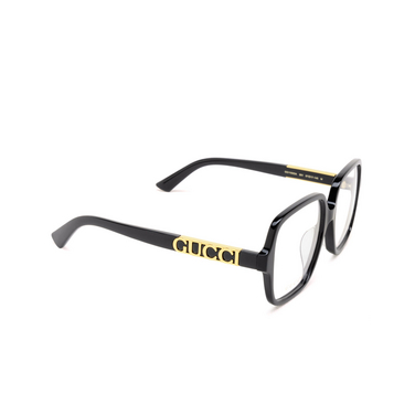 Gafas graduadas Gucci GG1193OA 001 black - Vista tres cuartos