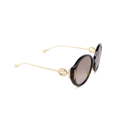Gucci GG1202S Sonnenbrillen 003 havana - Dreiviertelansicht