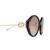 Lunettes de soleil Gucci GG1202S 003 havana - Vignette du produit 3/4