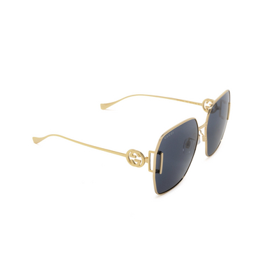 Gafas de sol Gucci GG1207SA 002 gold - Vista tres cuartos