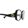 Occhiali da vista Gucci GG1236OA 001 black - anteprima prodotto 3/4