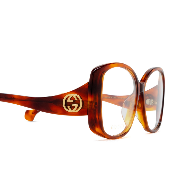 Gucci GG1236OA Eyeglasses 002 havana - 3/4