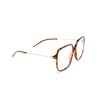 Gucci GG1271O Korrektionsbrillen 002 havana - Dreiviertelansicht