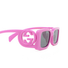 Lunettes de soleil Gucci GG1325S 006 pink - Vignette du produit 3/4