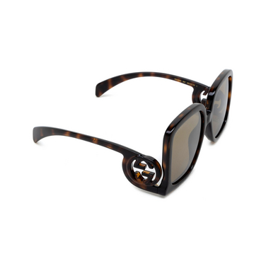 Gucci GG1326S Sonnenbrillen 007 havana - Dreiviertelansicht