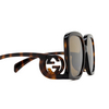 Lunettes de soleil Gucci GG1326S 007 havana - Vignette du produit 3/4