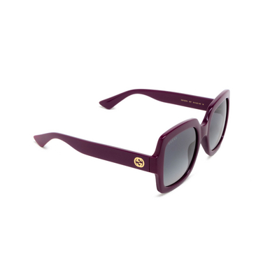 Gafas de sol Gucci GG1337S 007 burgundy - Vista tres cuartos