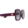 Gucci GG1337S Sunglasses 007 burgundy - product thumbnail 3/4