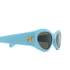Occhiali da sole Gucci GG1401S 004 blue - anteprima prodotto 3/4